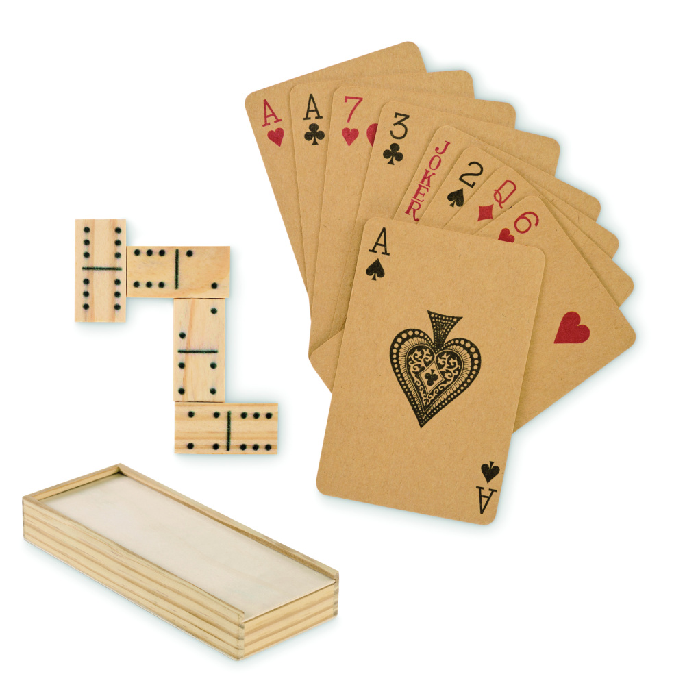 Логотрейд pекламные cувениры картинка: Domino and cards set