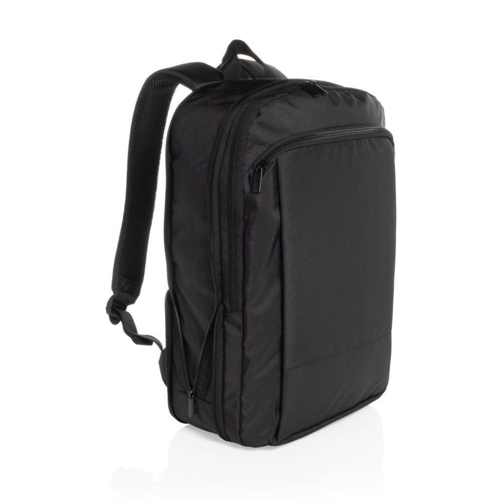 Логотрейд бизнес-подарки картинка: Тонкий рюкзак Flexpack Aware™ RPET для ноутбука 15,6 дюйма с возможностью расширения