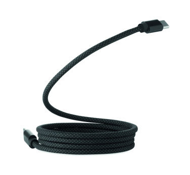 Логотрейд pекламные продукты картинка: Braided magnetic cable in RPET