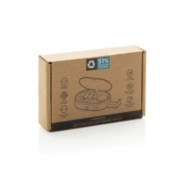 Логотрейд бизнес-подарки картинка: Многофункциональный зарядный комплект Chargevix RCS rplastic мощностью 60 Вт.