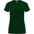 Женская футболка Capri с короткими рукавами, бутылочно-зелёный