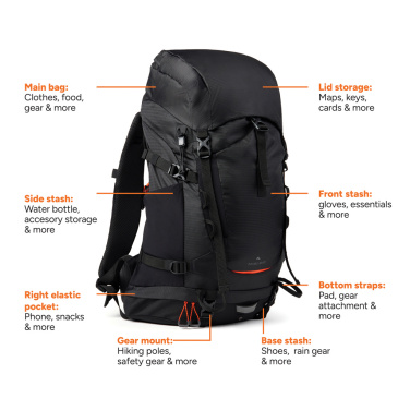 Логотрейд бизнес-подарки картинка: Рюкзак Nordic Drift Trail RCS 33 л