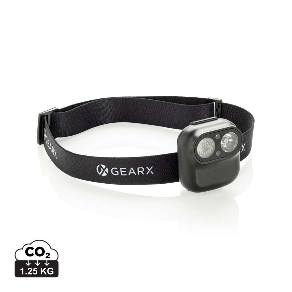 Логотрейд pекламные cувениры картинка: Налобный фонарь Gear X RCS rPlastic с датчиком движения