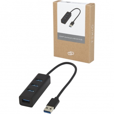 Logotrade kampanjprodukter bild: ADAPT USB 3.0-hubb av aluminium