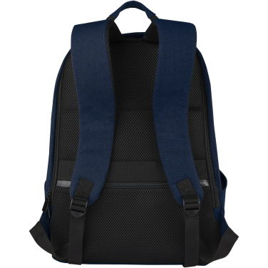 Logotrade profilreklam bild: Joey stöldsäker 15,6 tums laptopväska av GRS-återvunnen canvas, 18 l