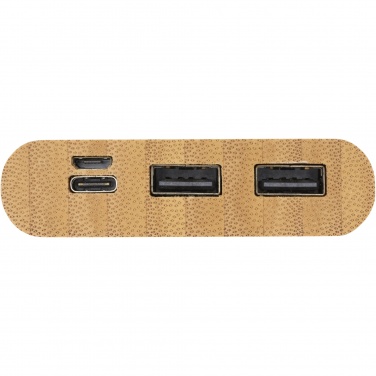 Logotrade profilprodukter bild: Tulda 10,000 mAh powerbank i bambu