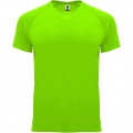 Bahrain kortärmad funktions T-shirt för barn, Fluor Grön