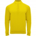 Epiro långärmad unisex sweatshirt med kvartslång dragkedja, Gul