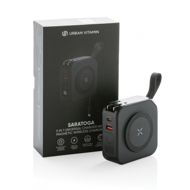 Logotrade kampanjprodukter bild: Urban Vitamin Saratoga 5-i-1 universell laddare
