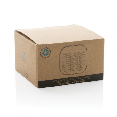 Logotrade kampanjprodukter bild: Soundbox 3W högtalare RCS återvunnen plast