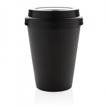 Logotrade profilreklam bild: Återanvändningsbar dubbelväggig kaffemugg 300ml