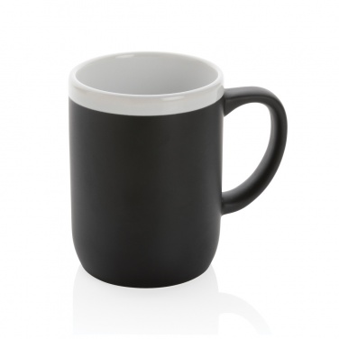 Logotrade reklamprodukter bild: Keramikmugg med vit kant 300 ml