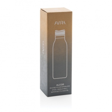 Logotrade reklamprodukter bild: Avira Alcor RCS Re-steel vattenflaska 600ml