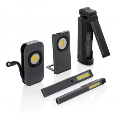 Logotrade presentreklam bild: Gear X USB uppladdningsbar arbetslampa, RCS återvunnen plast