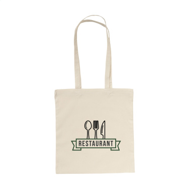 Logotrade reklamprodukter bild: ShoppyBag (135g/m²) bomullspåse med långa handtag