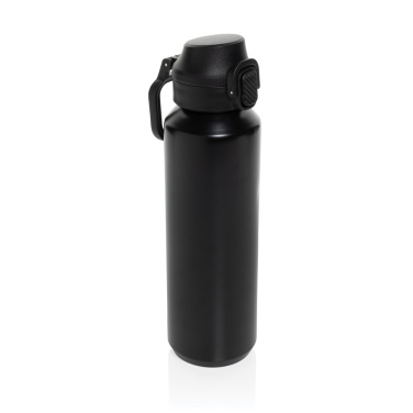 Logotrade profilprodukter bild: Via RCS Re-steel låsbar sportflaska 600ML