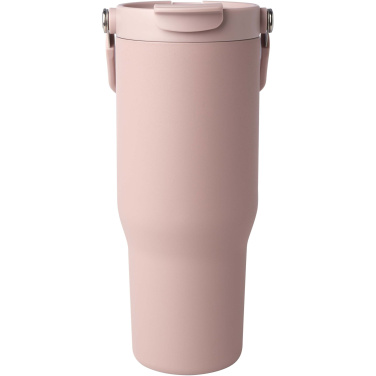 Logotrade presentreklam bild: Bronx 900 ml vakuumisolerad termos av koppar och RCS-certifierat återvunnet rostfritt stål med ett lock med dubbla funktioner