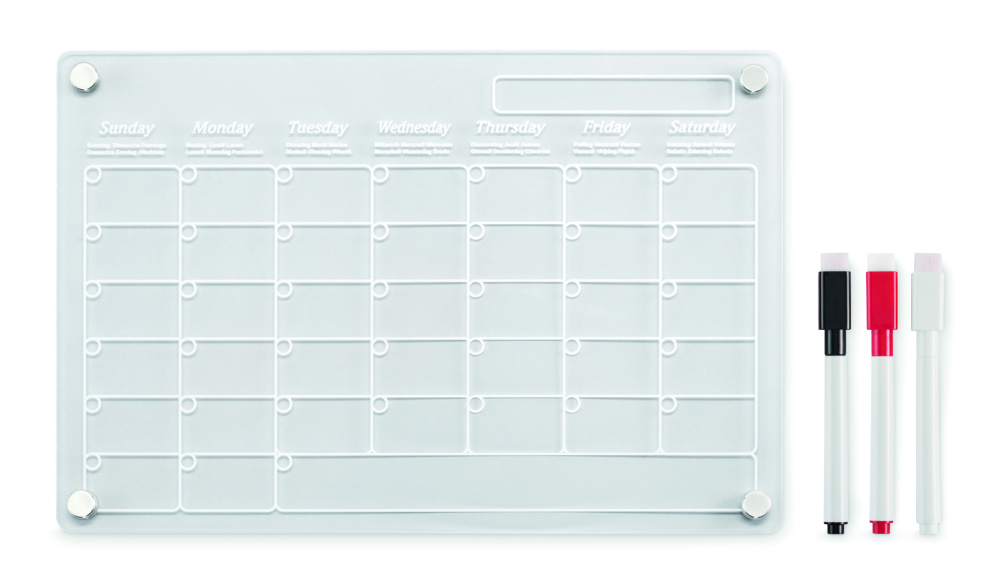 Logotrade reklamprodukter bild: Planeringskalender magnetisk