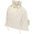 Odisha 140 g/m² presentpåse av ekologiskt OCS-material – 30 x 25 cm, Naturlig