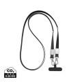 Nivo Crossbody lanyard i RCS återvunnen PET, svart