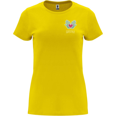 Logotrade profilprodukter bild: Capri kortärmad T-shirt för dam