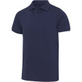 Beryl 220 g/m² kortärmad unisex-pikétröja, Marin